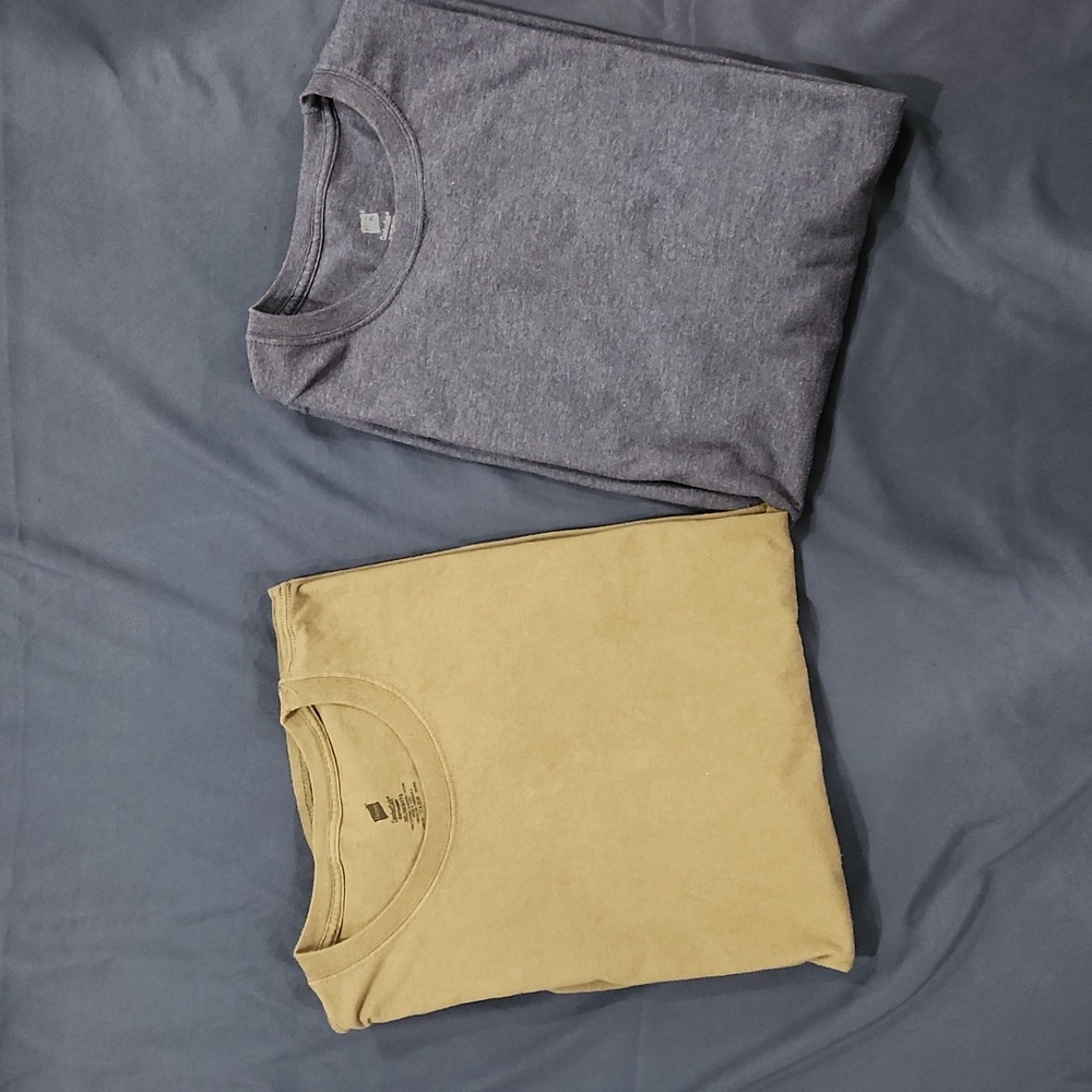Hanes men's t-shirts, set of 2, dark blue and dark olive green, size 3XL